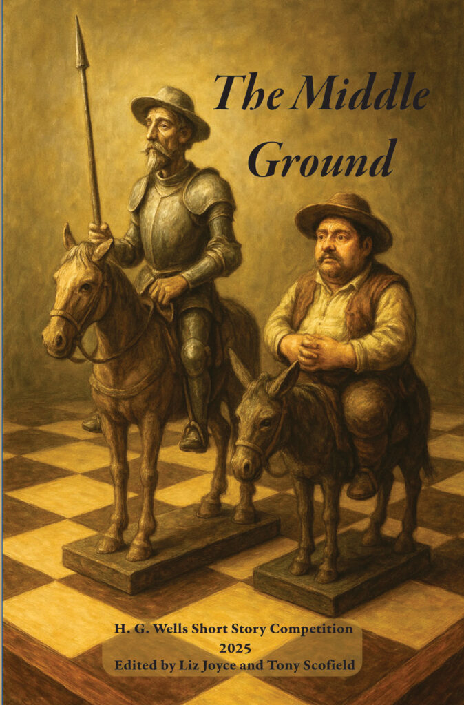The Middle Ground book cover for 2025 H.G. Wells Short Story Competition.